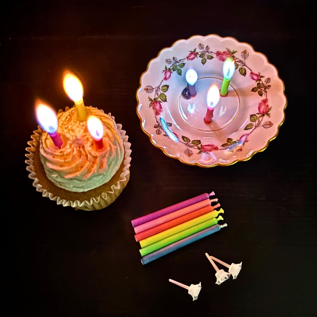 Rainbow of Flames - Color-Flame Candles