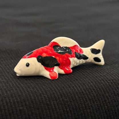Pause at the Riverbank - Porcelain Fish Paintbrush Rest