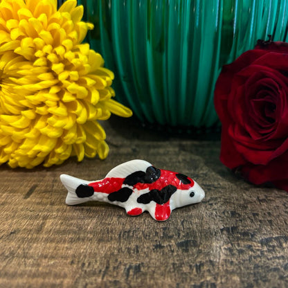 Pause at the Riverbank - Porcelain Fish Paintbrush Rest