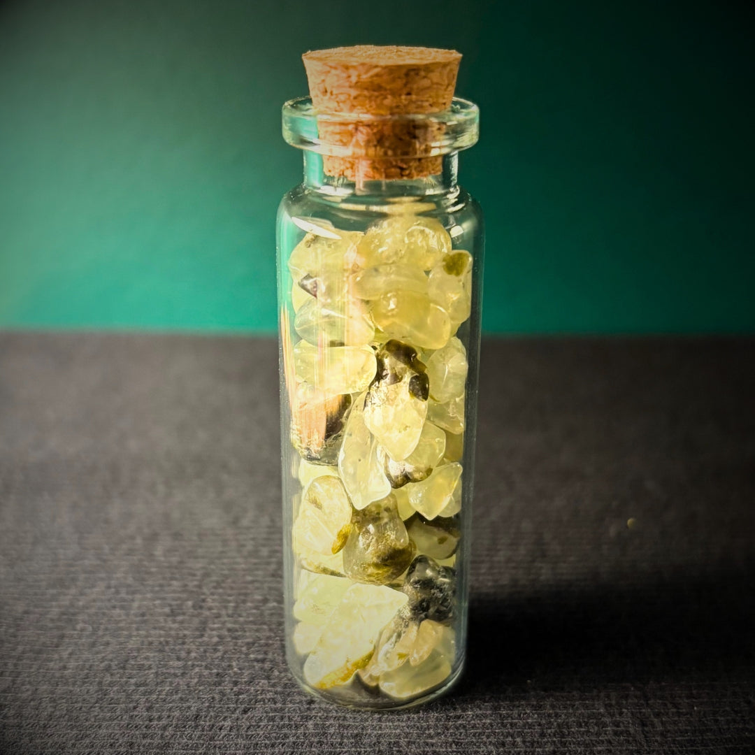 Jar of Prehnite Chips - Healer's Stone - Oddment
