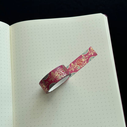 Flowers For Shielding - Floral Washi Tape with Metallic Accents