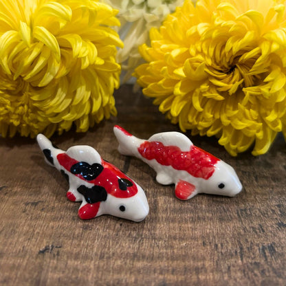 Pause at the Riverbank - Porcelain Fish Paintbrush Rest