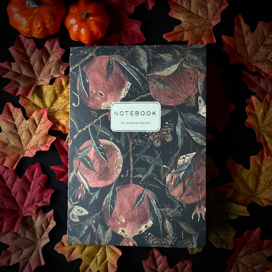 Pomegranate and Moth Supple Notebook