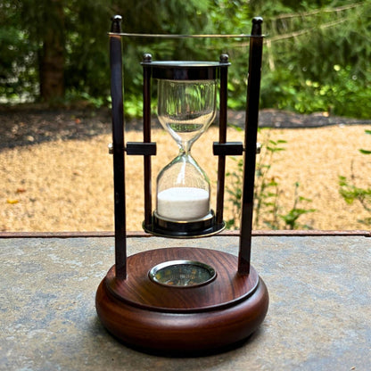 Desktop Hourglass and Compass - Oddment