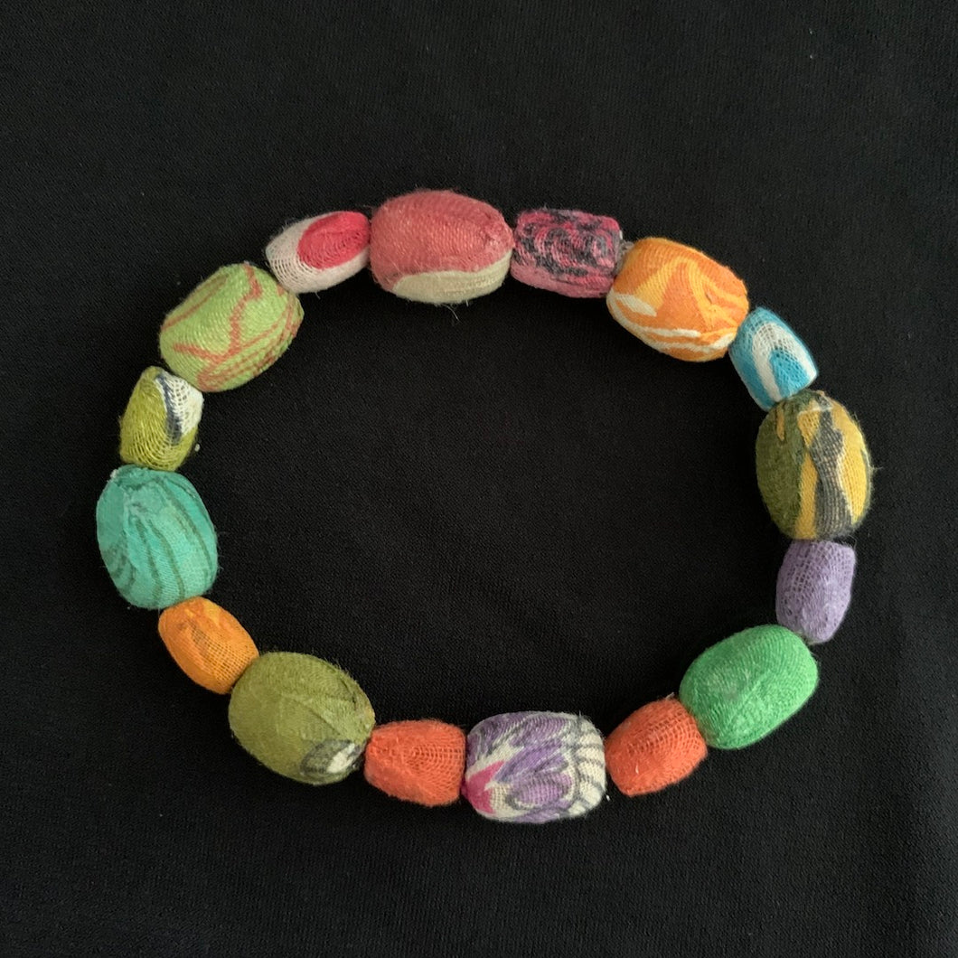 Colorful Beads - Fair Trade Kantha Bracelet