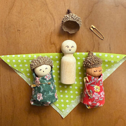 Acorn Baby - Peg Doll DIY Kit