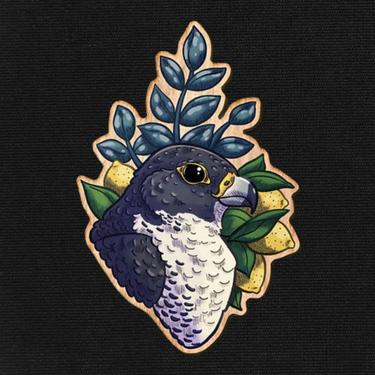 Colorful Bird of Prey - Falcon Brooch
