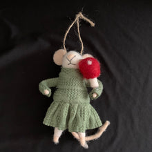 Load image into Gallery viewer, Matilda - Felt Mouse with Mushroom
