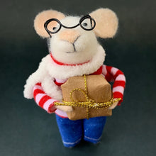 Load image into Gallery viewer, Gilbert - Felt Mouse with Gift
