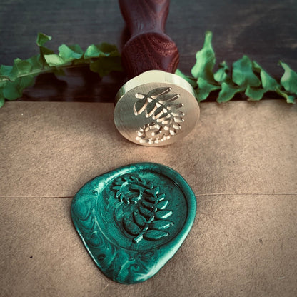 Making A Fern-Glyph - Seal Stamp and Wax