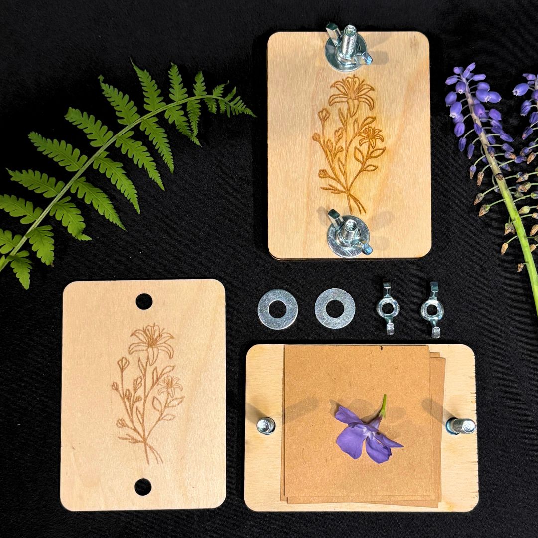 Plucked Memories - Portable Wooden Flower Press