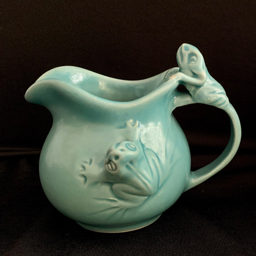 Frog Milk Jug - Celadon Creamer