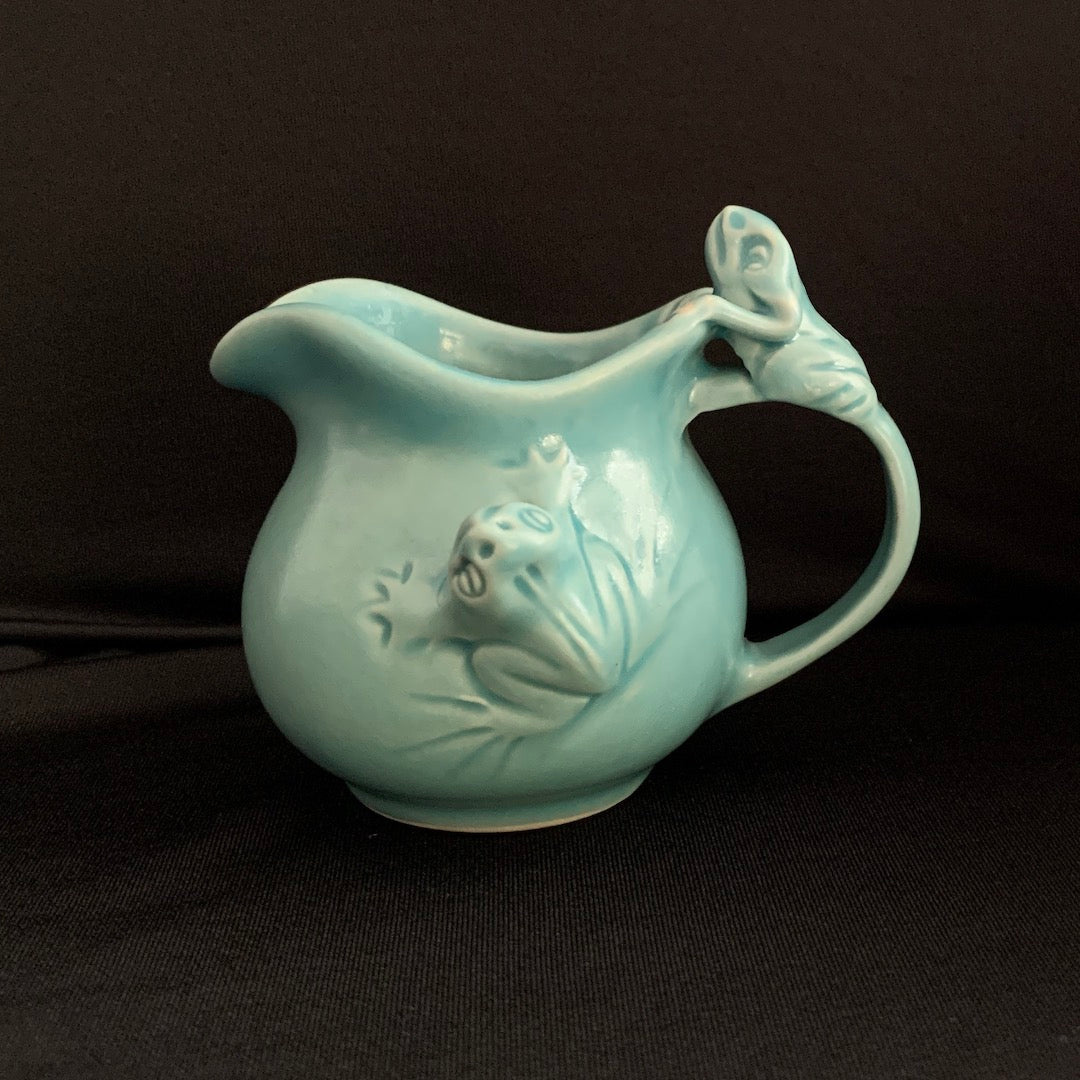 Frog Milk Jug - Celadon Creamer