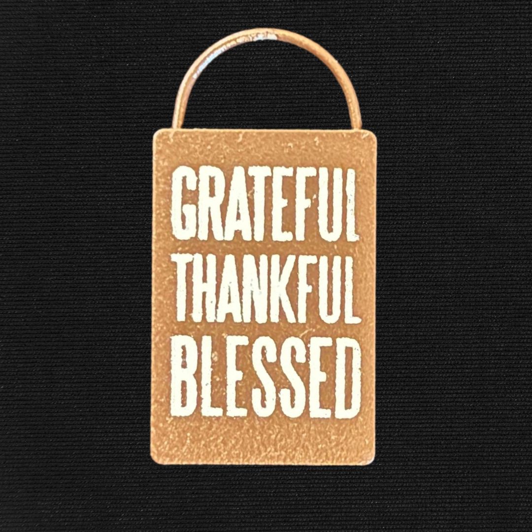 “Grateful, Thankful, Blessed” Mini Sign - Oddment
