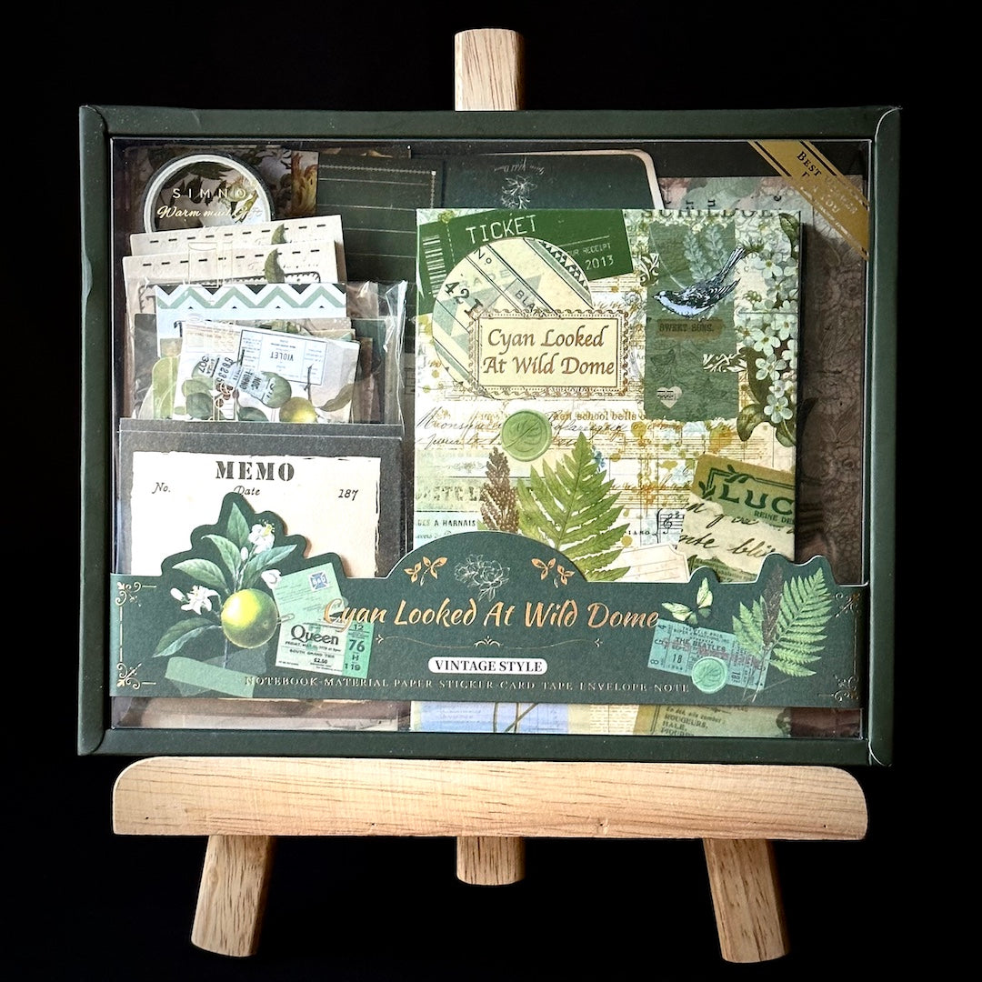 The Forest Floor Collage Kit - Stationery, Stickers, and Paper Ephemera for Junk Journaling