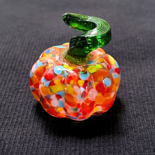 Autumn Harvest - Lampwork Glass Pumpkin