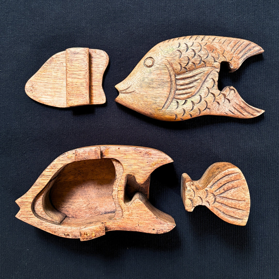 Secrets of the Sea - Hand-Carved Wooden Puzzle Box