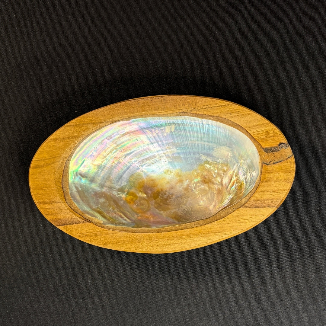 Wood and Abalone Bowl