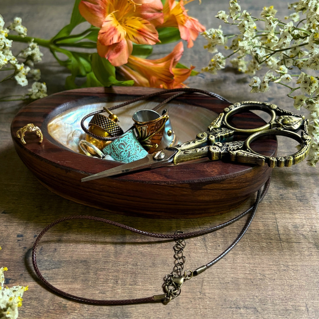 Wood and Abalone Bowl