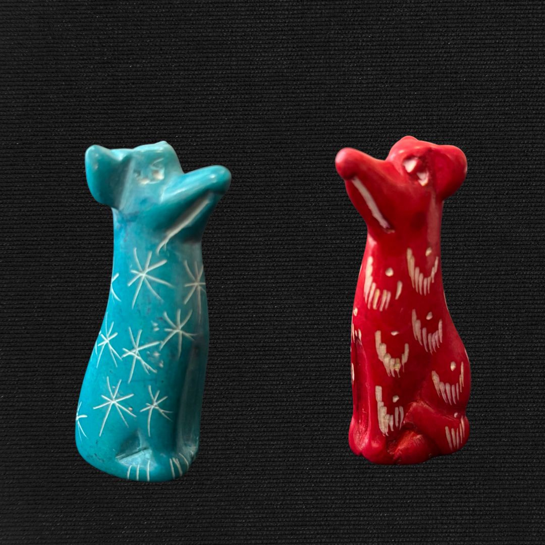 Winter Companion - Soapstone Dog Figurine