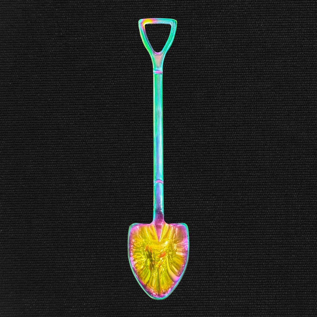 Iridescent Earth-Turning Spade - Garden Shovel Teaspoon - Oddment