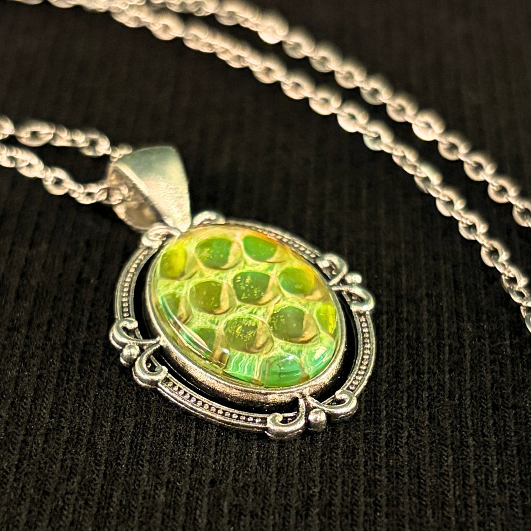Serpent Talisman - Pendant with Real Shed Snakeskin