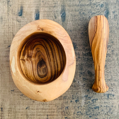 Olive Wood Mortar and Pestle