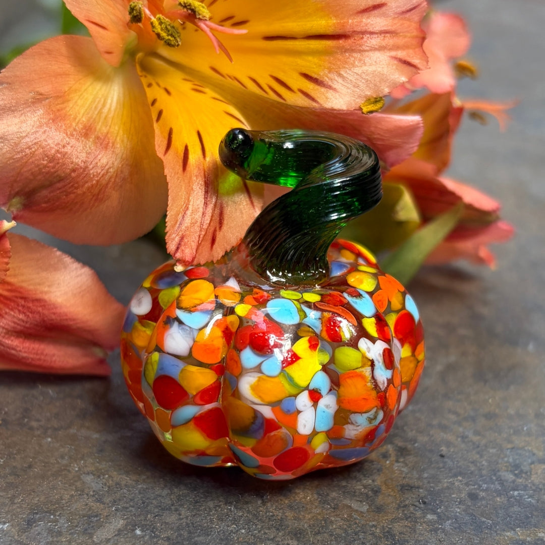 Autumn Harvest - Lampwork Glass Pumpkin