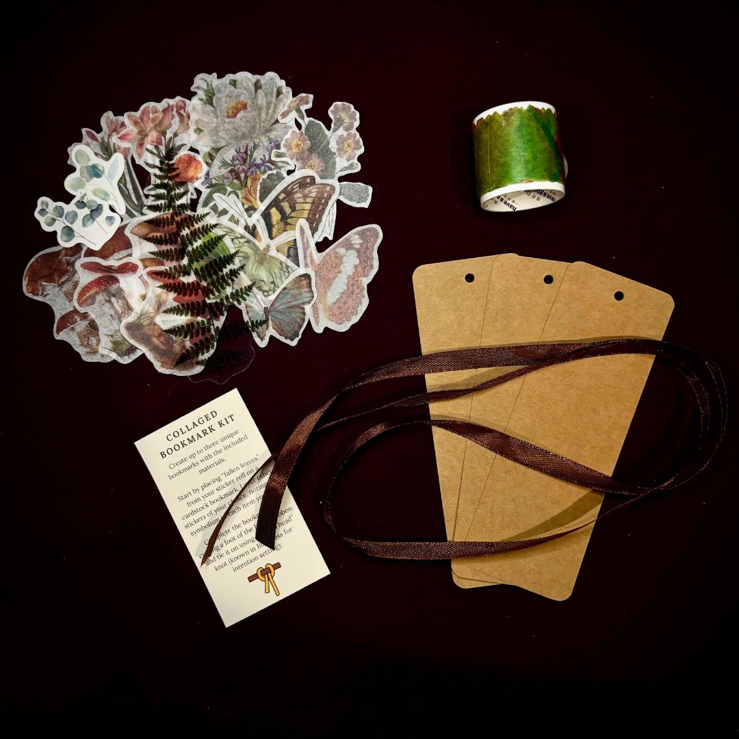 Leaves to Mark Your Spot - Collaged Bookmark Kit