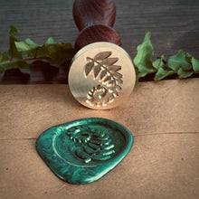 Load image into Gallery viewer, Making A Fern-Glyph - Seal Stamp and Wax
