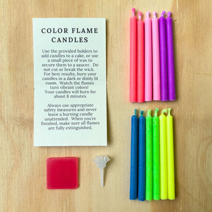 Rainbow of Flames - Color-Flame Candles