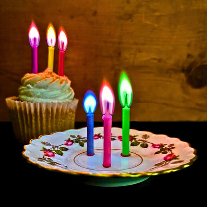 Rainbow of Flames - Color-Flame Candles