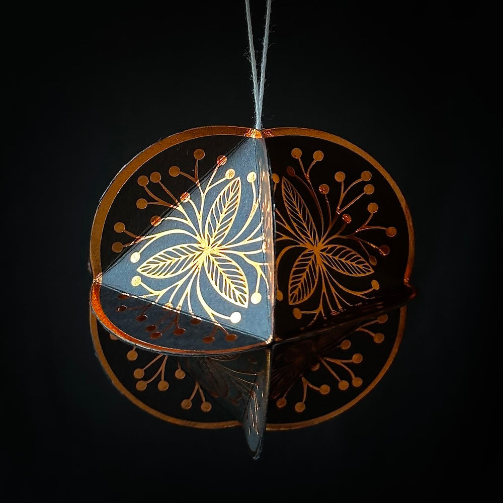 Geometric Charm - Paper Ornament Kit