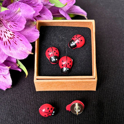 Ladybug Pushpin Set of 5 - Oddment