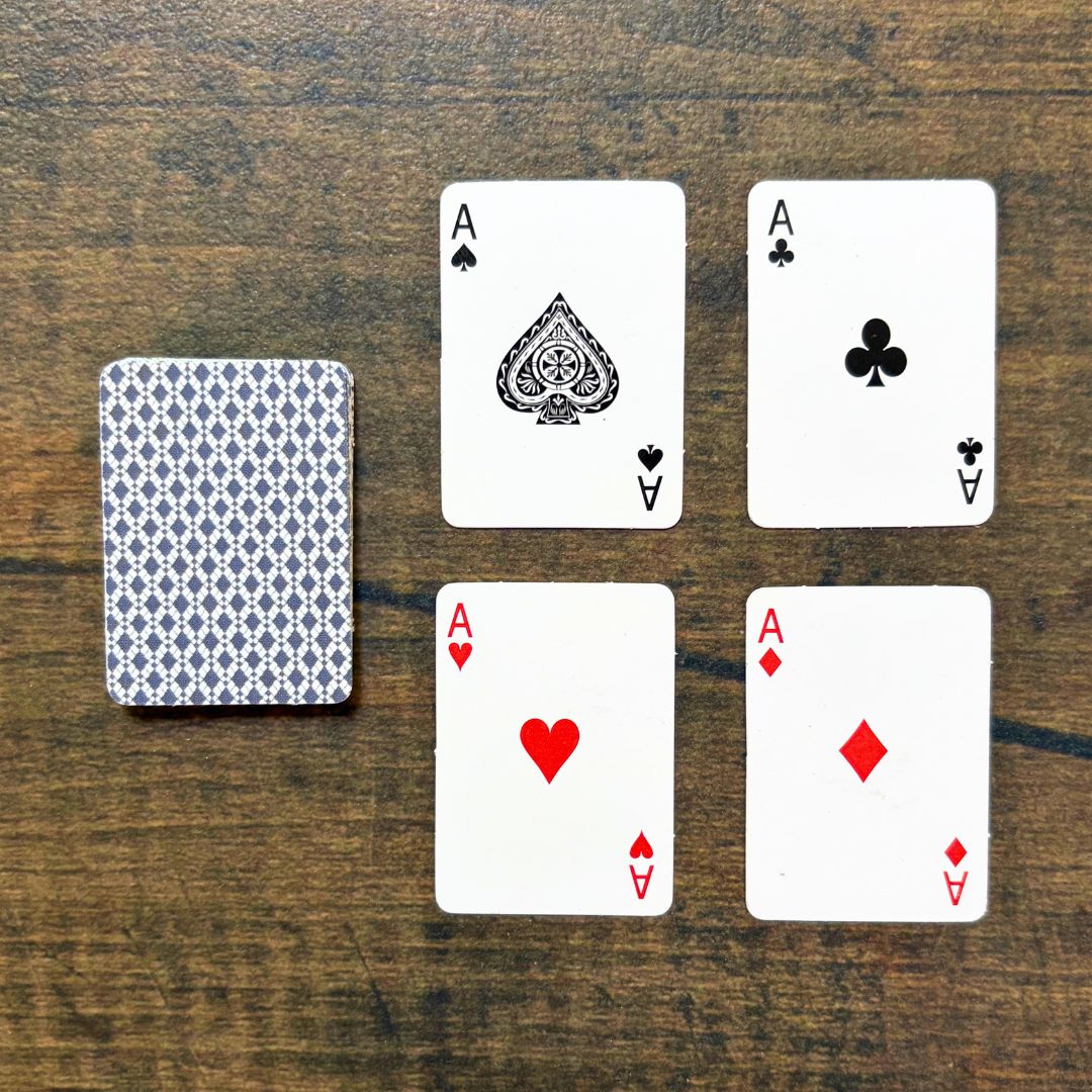 Mini Deck of Playing Cards - Tiny Playable Deck of Cards