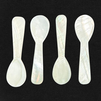 Mother of Pearl Condiment Spoon Set of 4 - Oddment