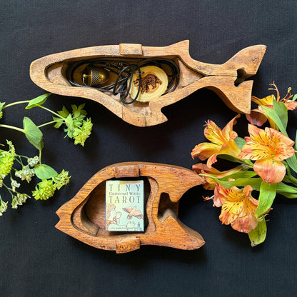 Secrets of the Sea - Hand-Carved Wooden Puzzle Box