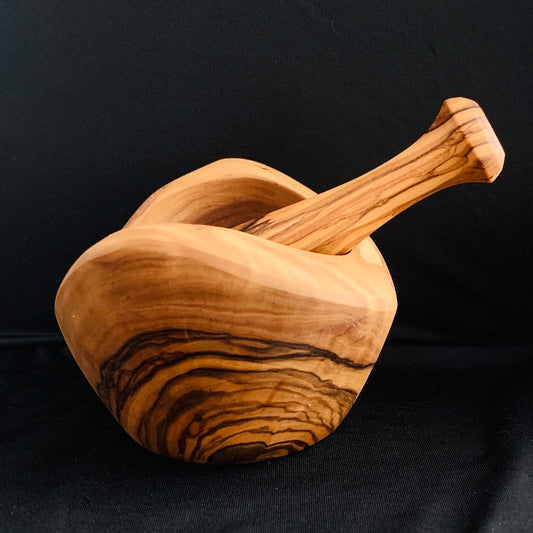 Olive Wood Mortar and Pestle