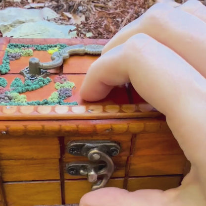 Forager's Study - Miniature Room Box Treasure Chest