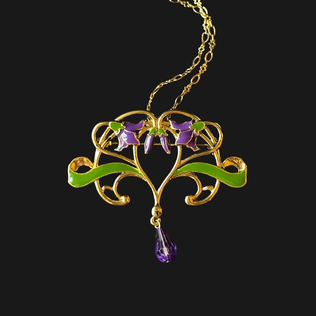 Art Nouveau Flower Vine Jewelry
