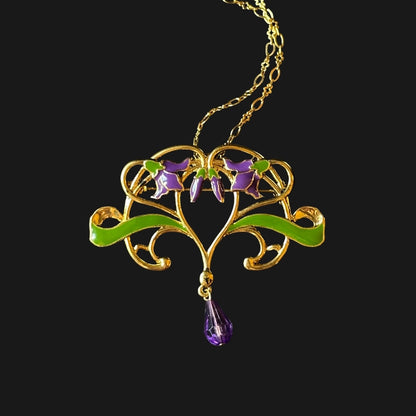 Art Nouveau Flower Vine Jewelry