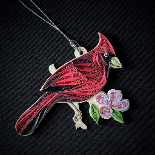 Quilled Cardinal Ornament