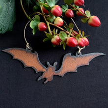 Load image into Gallery viewer, Bat In Flight - Iron Ornament
