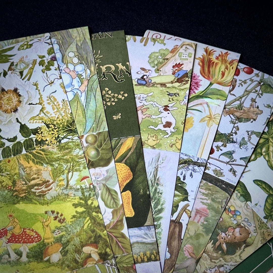 The Forest Floor Collage Kit - Stationery, Stickers, and Paper Ephemera for Junk Journaling