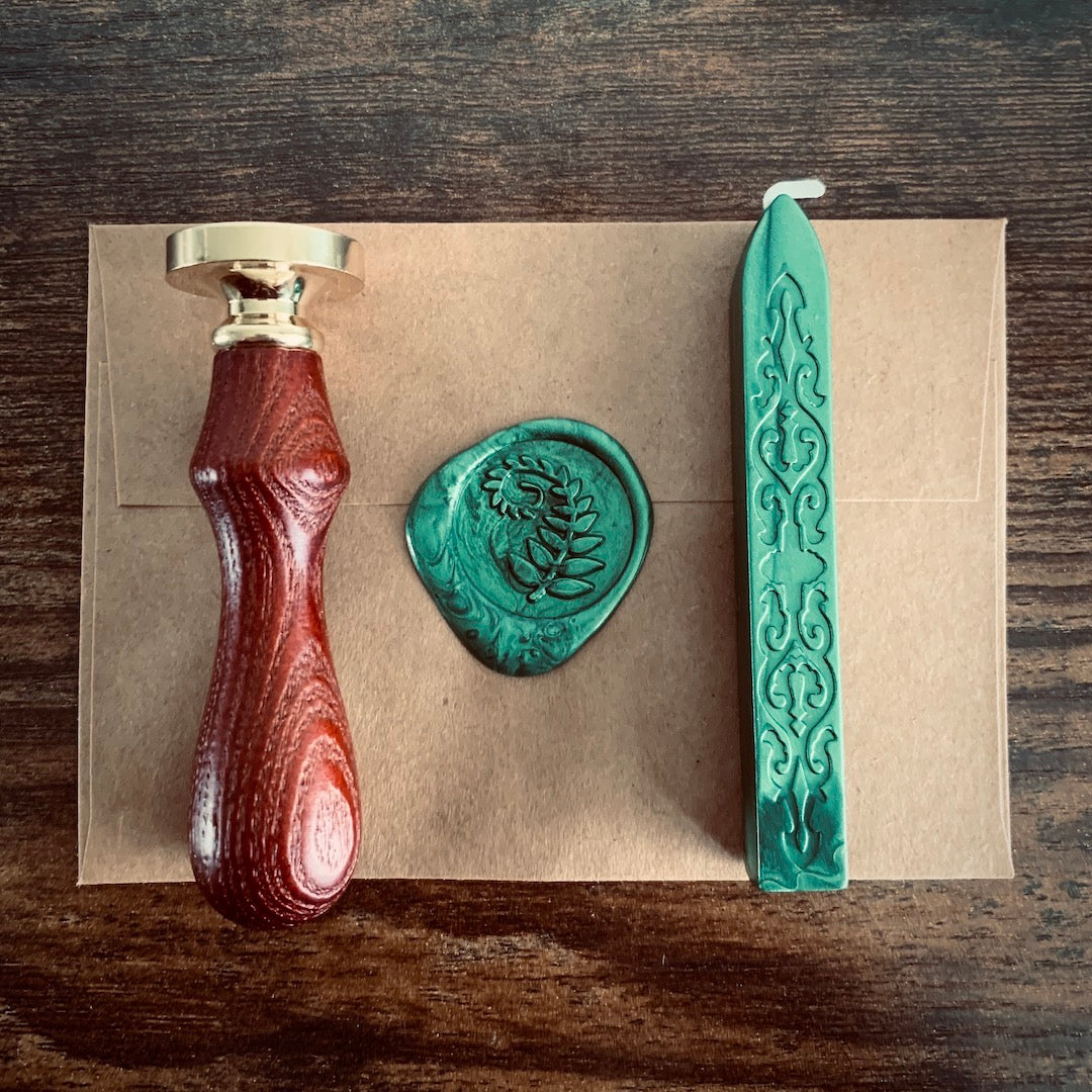 Making A Fern Glyph Seal Stamp And Wax Birdmoss making-a-fern-glyph-seal-stamp-and-wax-birdmoss