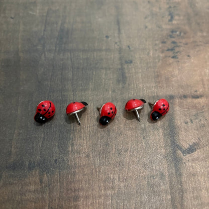 Ladybug Pushpin Set of 5 - Oddment