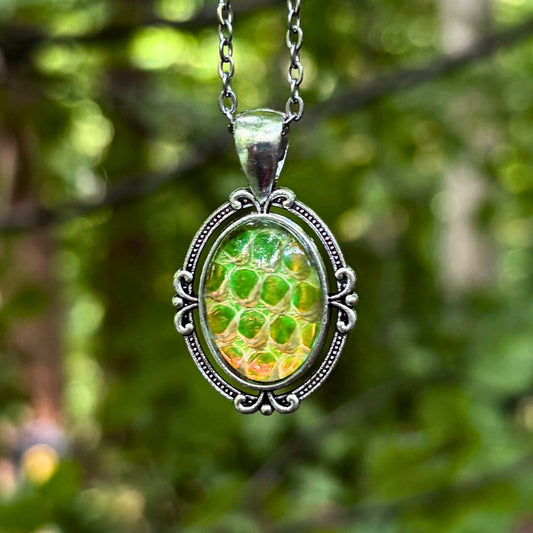 Serpent Talisman - Pendant with Real Shed Snakeskin