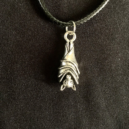 Bat Talisman - Pendant On Black Cord