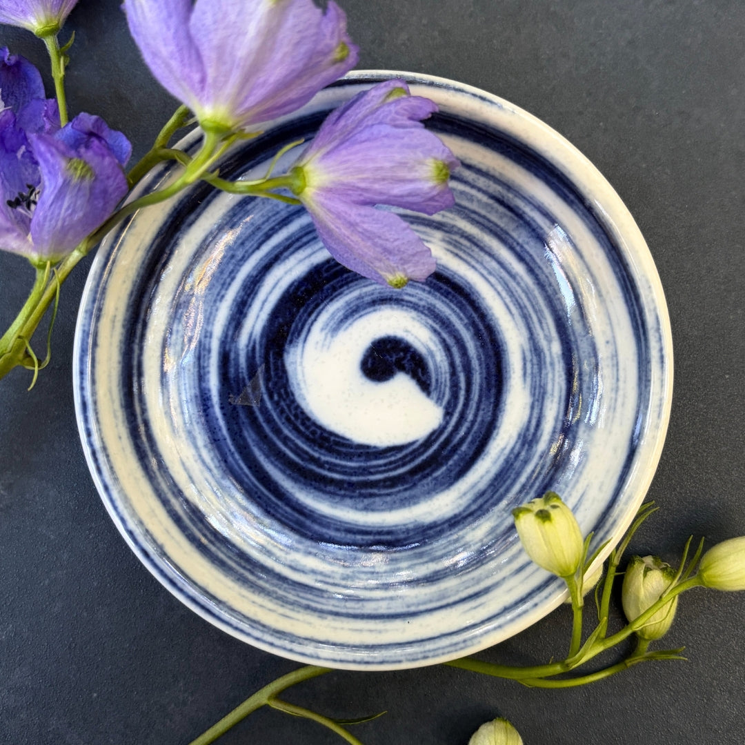 Dish of Eddies - Blue and White Porcelain Bowl