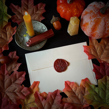 Closed with a Kiss – Pomegranate Seal Stamp and Wax